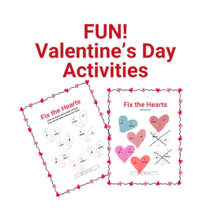 Valentine's Day Piano Hearts