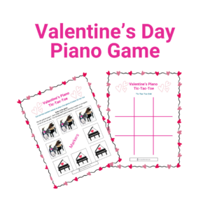 Valentine's Day Piano Tic-Tac-Toe