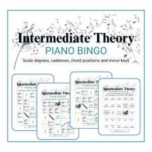 Intermediate Theory Piano Bingo cover image