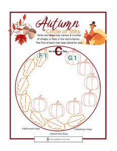 Autumn Major Circle of 5ths