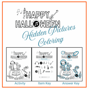 Halloween Hidden Pictures Coloring